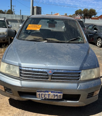 Impounded Vehicle: SILVER MITSUBISHI Registration: 1CCT751