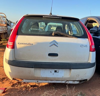 Impounded Vehicle: WHITE CITROEN Registration: N/A