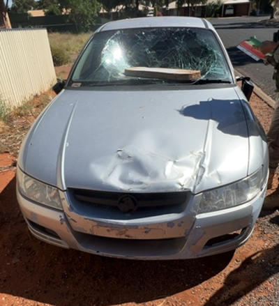 Impounded Vehicle: SILVER HOLDEN Registration: N/A