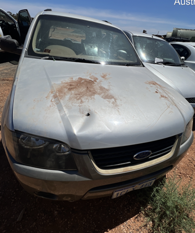 Impounded Vehicle: GREY FORD Registration: N/A